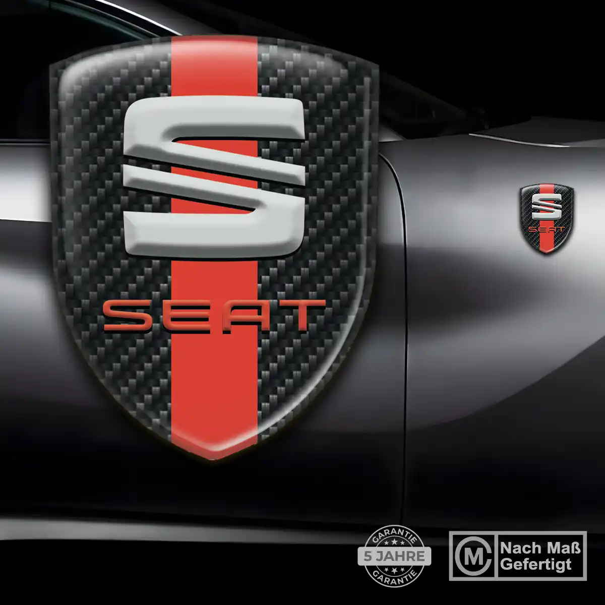 Seat Aufkleber 3D Gel Emblem Limitierte Auflage