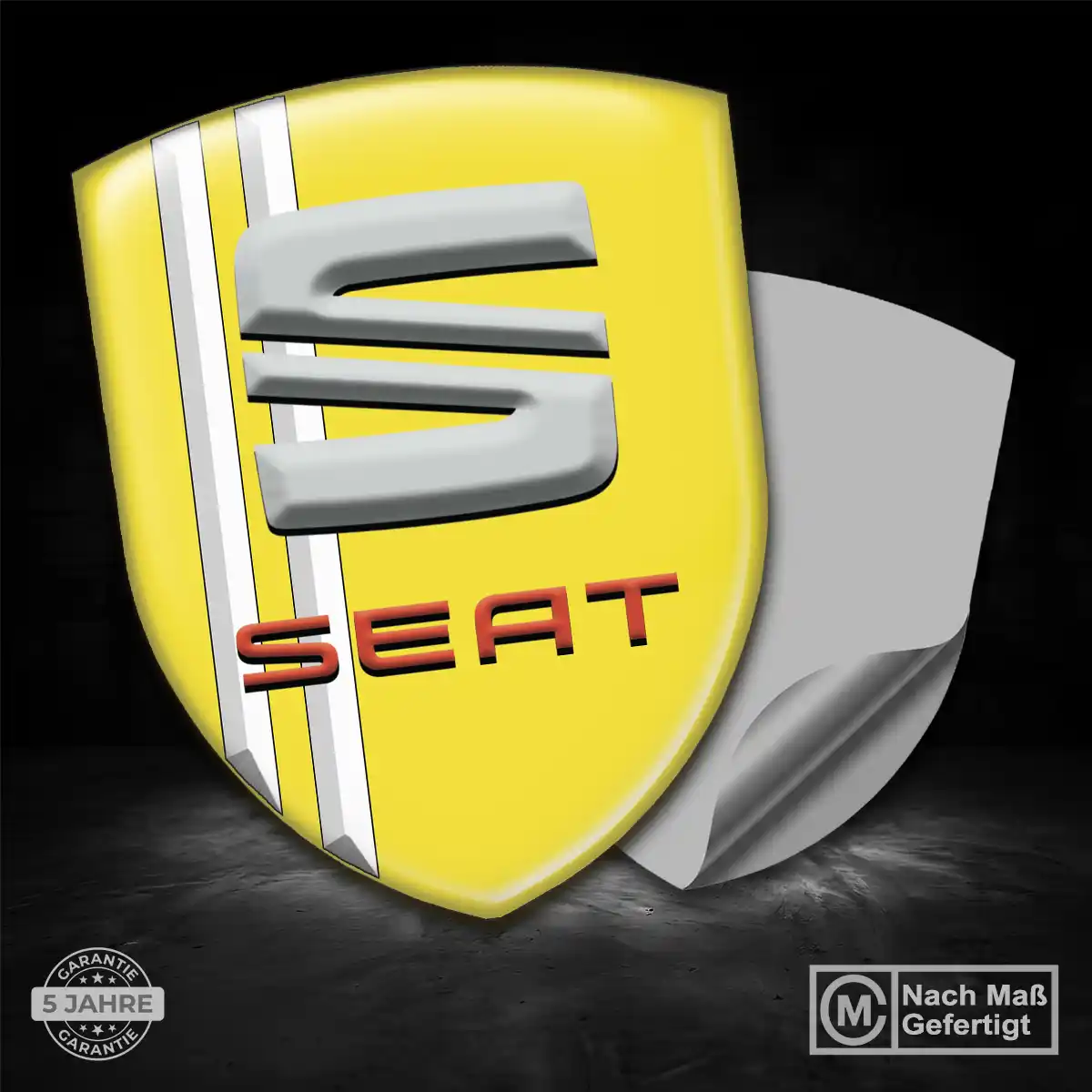 Seat Aufkleber 3D Gel Emblem Premiumqualität