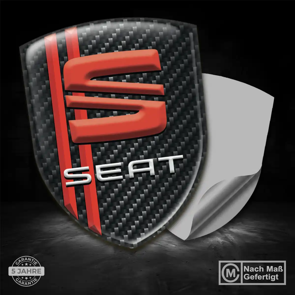 Seat Aufkleber 3D Gel Emblem Stilvolles Design