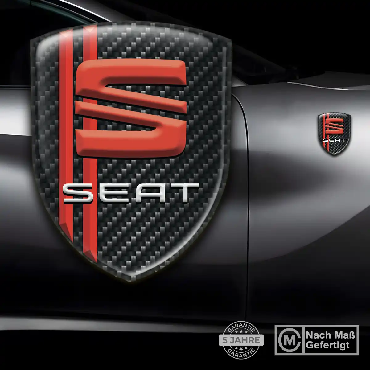 Seat Aufkleber 3D Gel Emblem Stilvolles Design