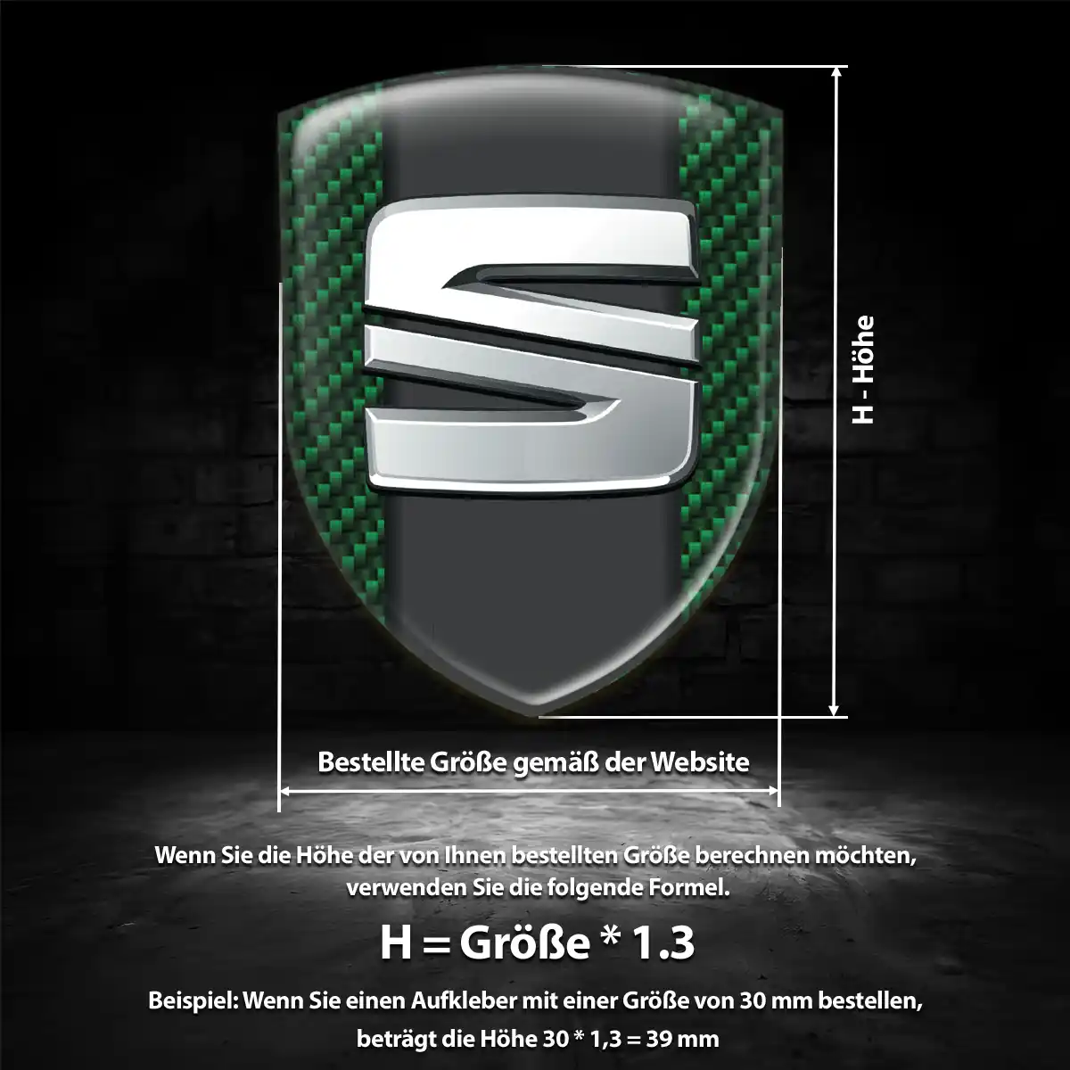 Seat Aufkleber 3D Gel Embleme Auto Limitierte Auflage