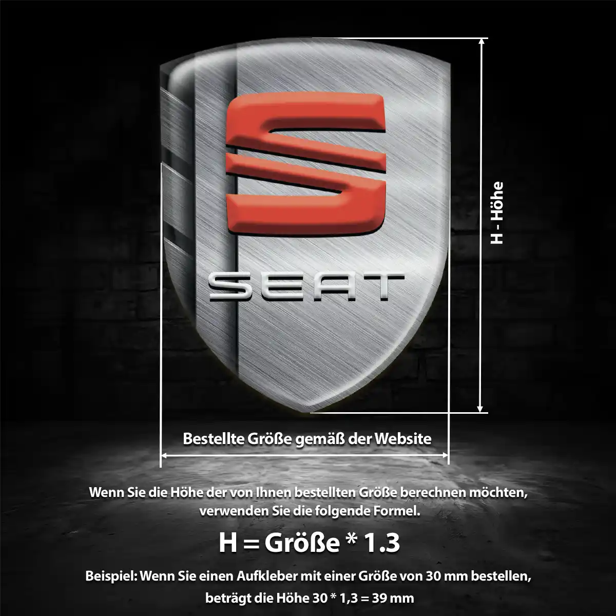 Seat Aufkleber 3D Gel Embleme Auto Premium-Edition