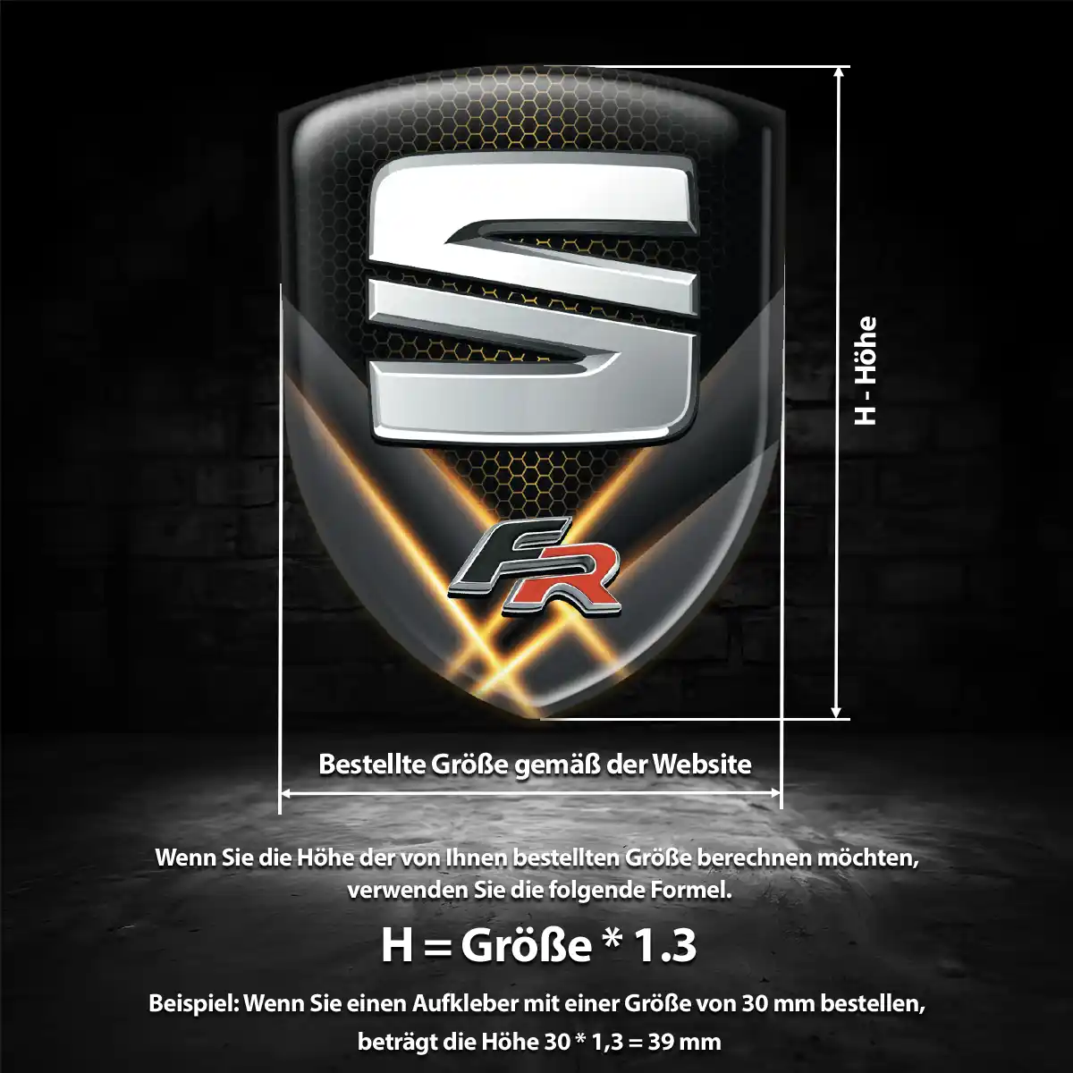 Seat Aufkleber 3D Gel Embleme Auto Premiumqualität