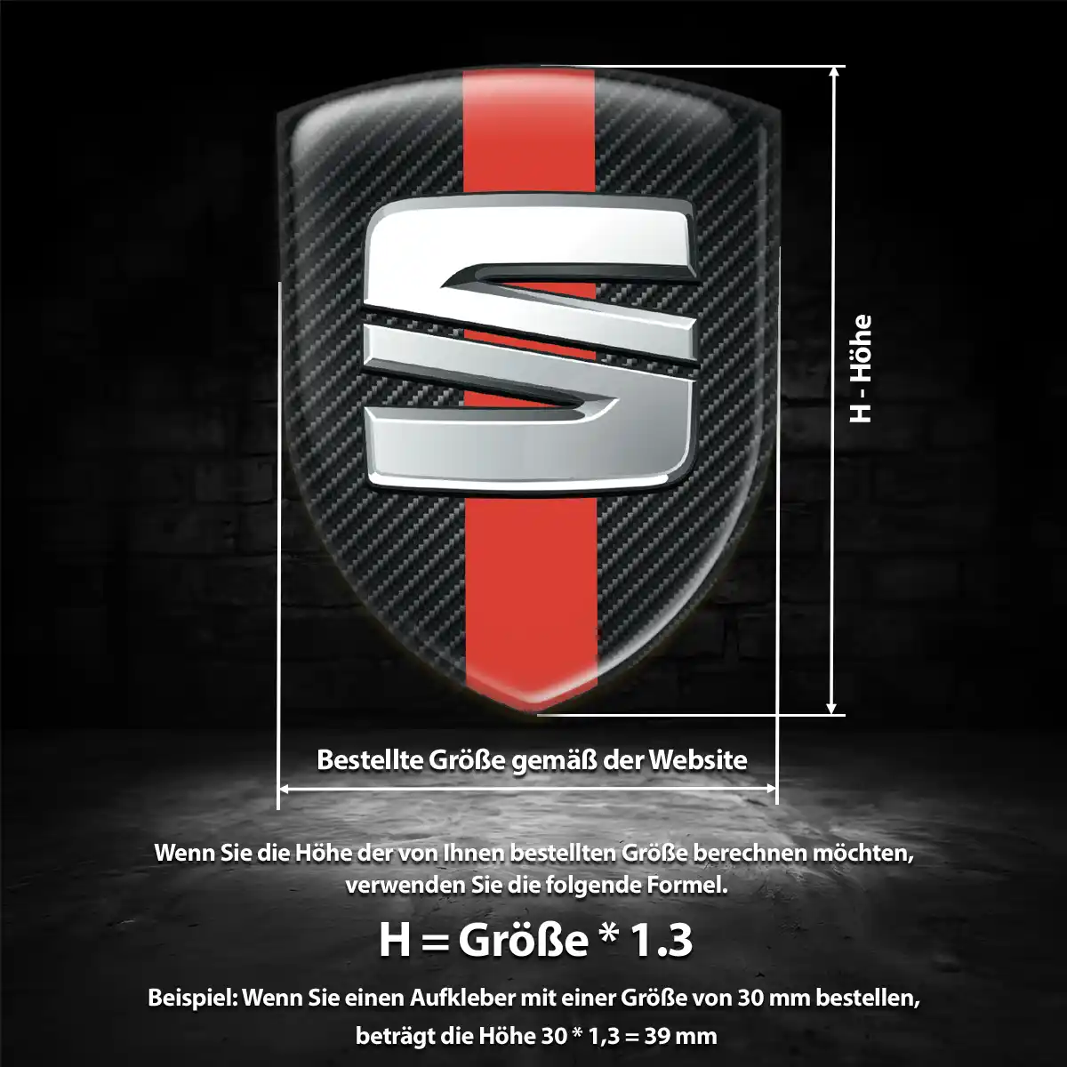 Seat Aufkleber 3D Gel Embleme Auto Stilvolles Design