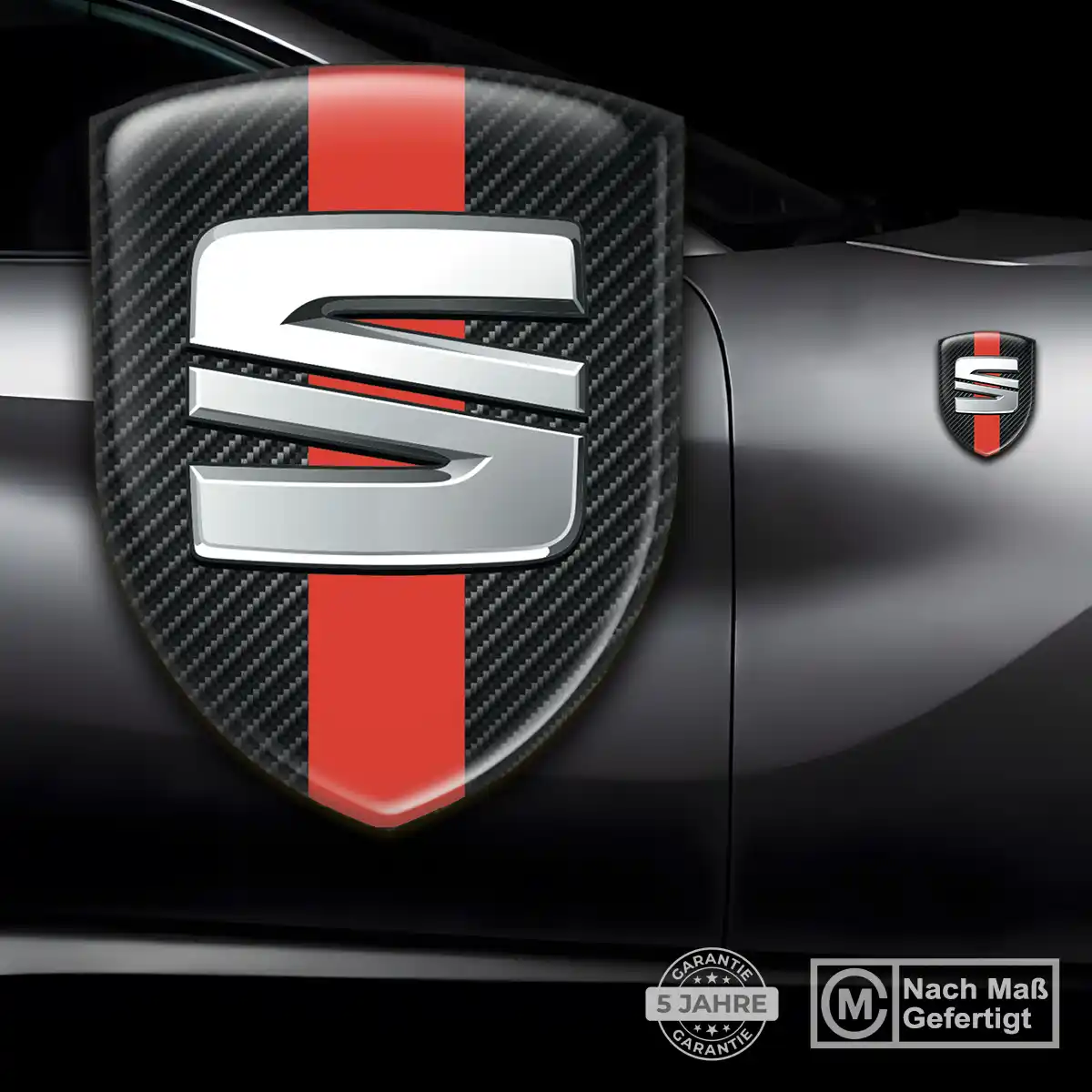 Seat Aufkleber 3D Gel Embleme Auto Stilvolles Design