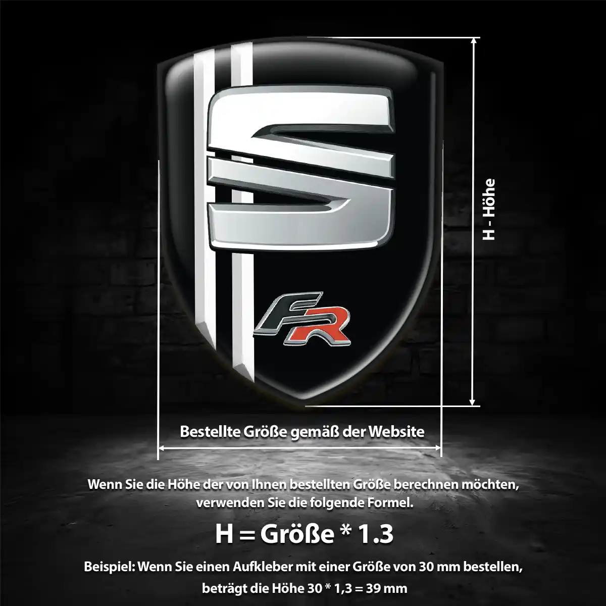Seat Aufkleber 3D Gel Embleme Stilvolles Design