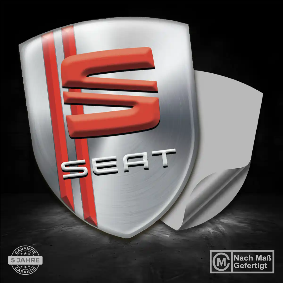 Seat Aufkleber 3D Gel Silikon Auto Stilvolles Design
