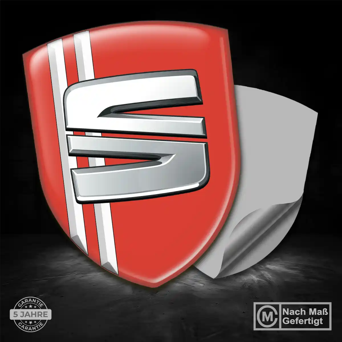 Seat Aufkleber 3D Gel Wappen Auto Premium-Edition