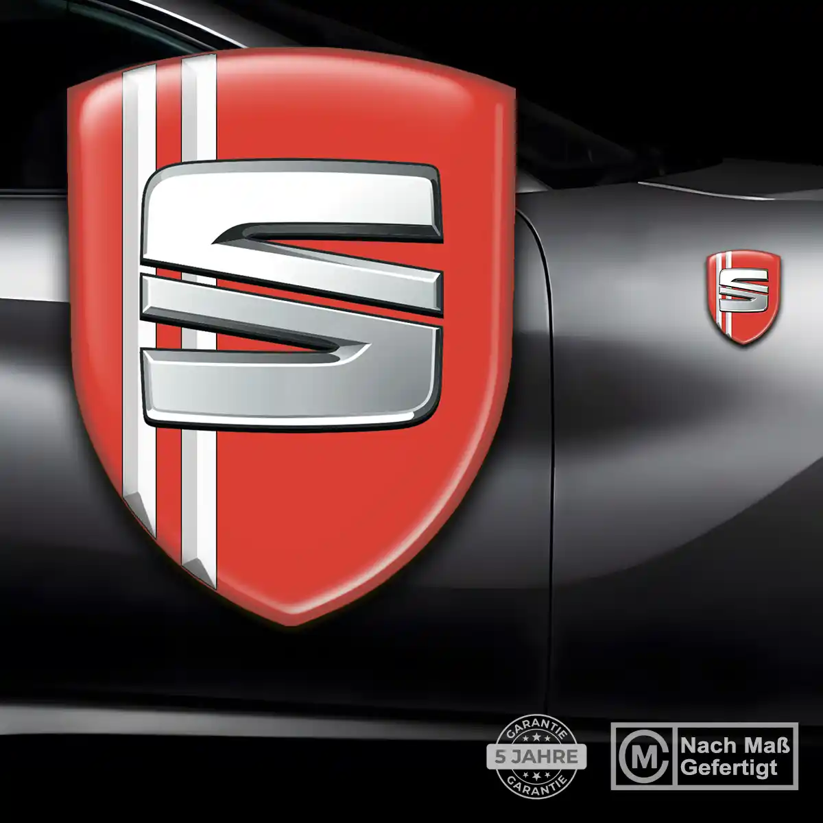 Seat Aufkleber 3D Gel Wappen Auto Premium-Edition