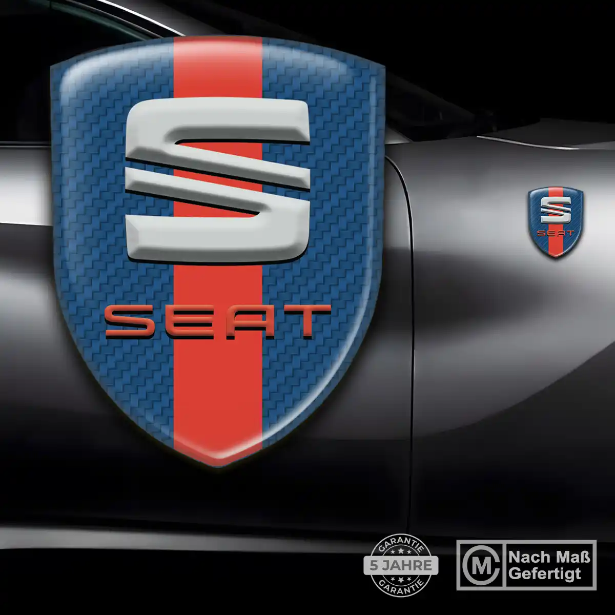 Seat Aufkleber 3D Gel Wappen Auto Premiumqualität