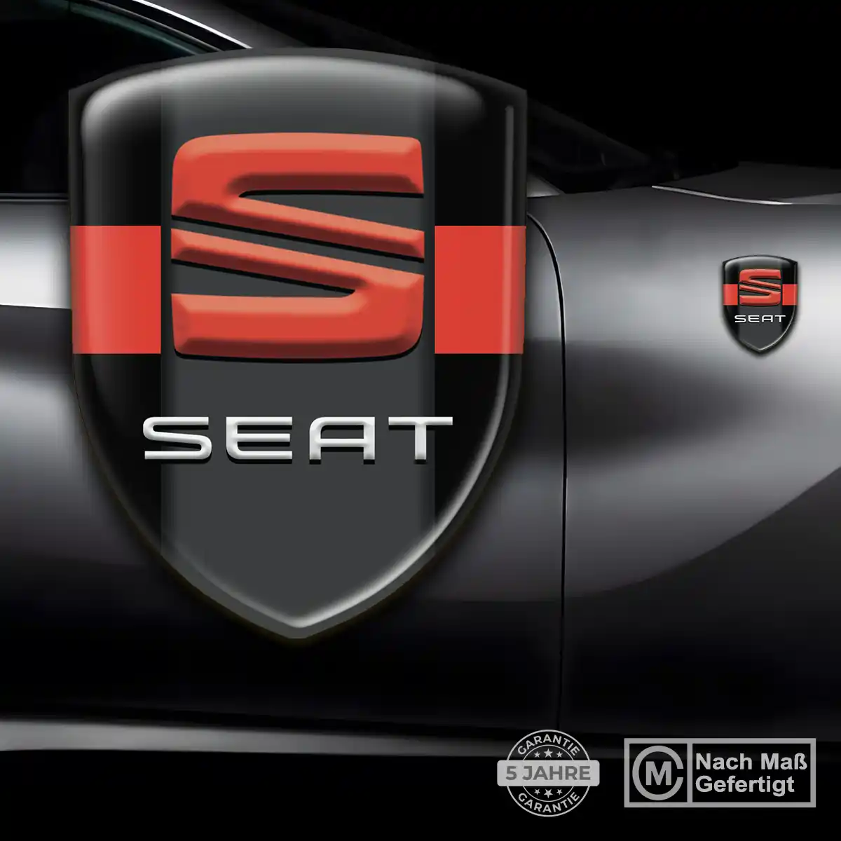 Seat Aufkleber 3D Gel Wappen Auto Stilvolles Design