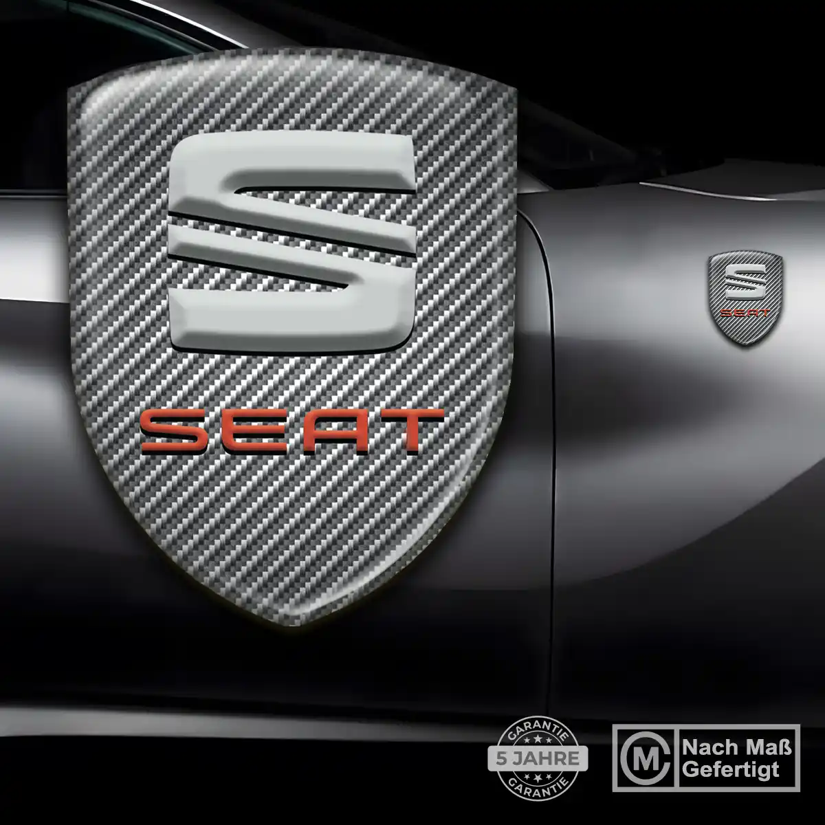 Seat Aufkleber 3D Gel Wappen Premium-Edition