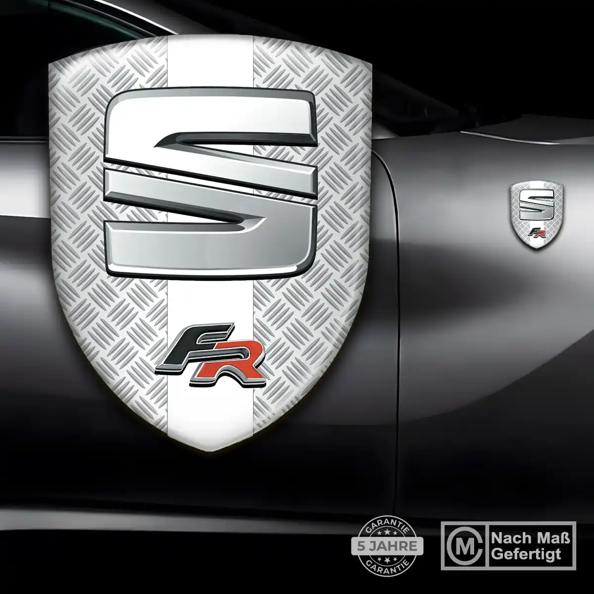 Seat Aufkleber 3D Gel Wappen Premiumqualität