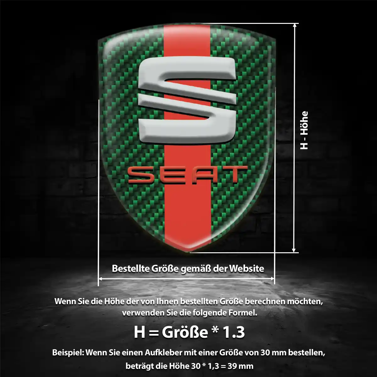 Seat Aufkleber Emblem Auto Limitierte Auflage