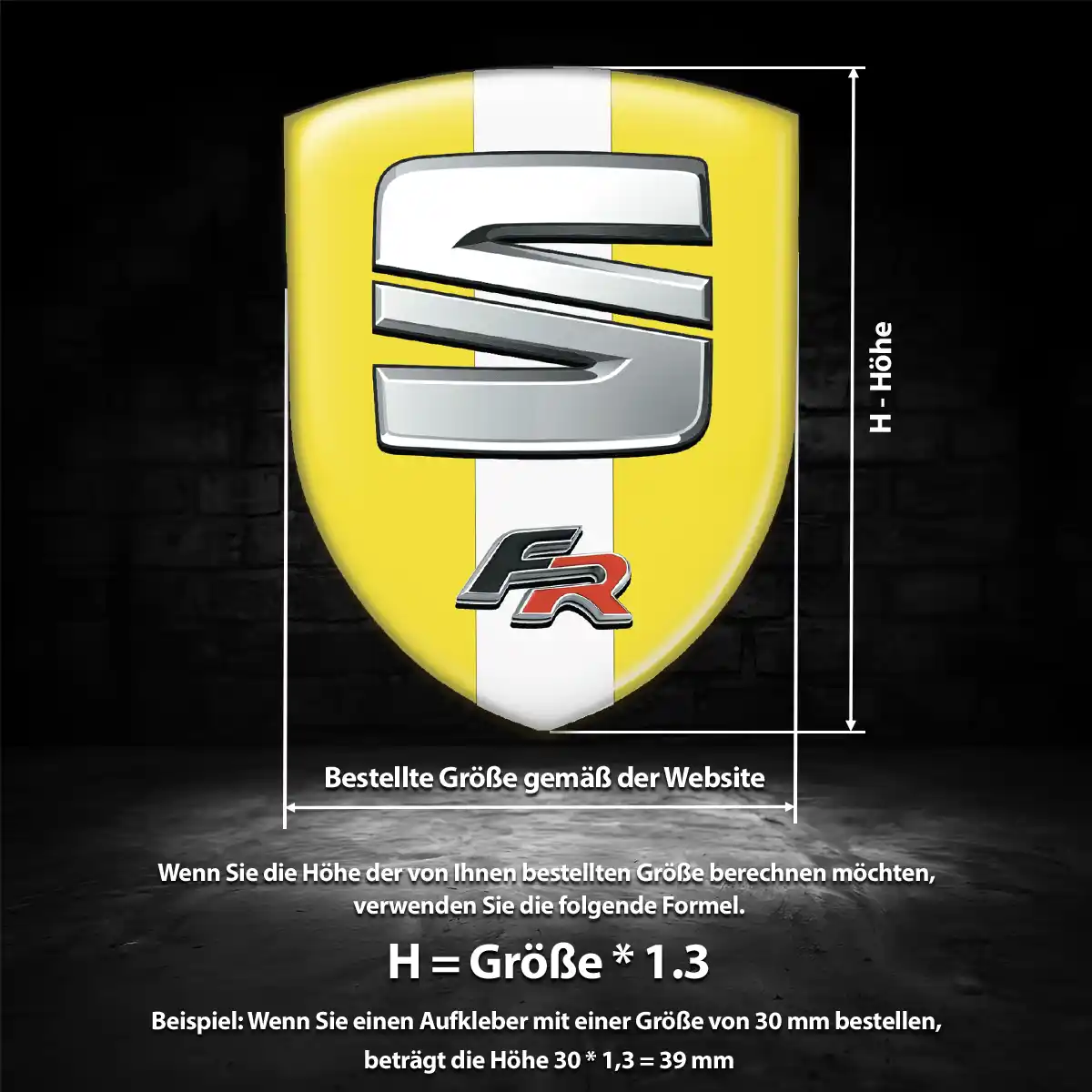 Seat Aufkleber Emblem Auto Premiumqualität