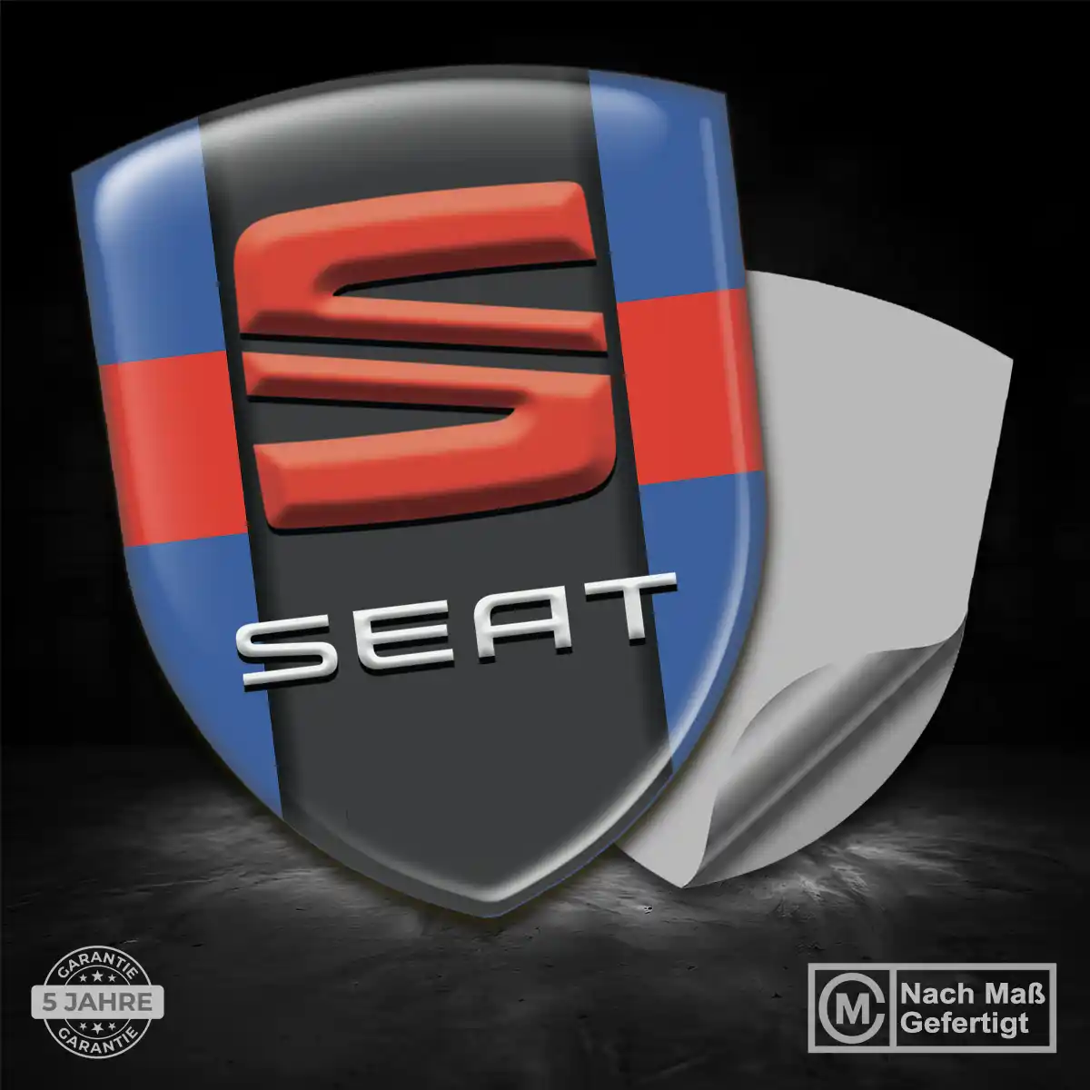 Seat Aufkleber Emblem Wappen Auto Premium-Edition
