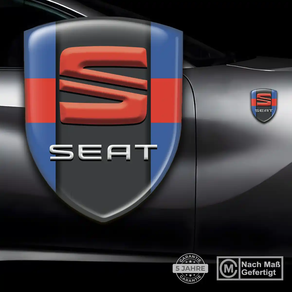 Seat Aufkleber Emblem Wappen Auto Premium-Edition
