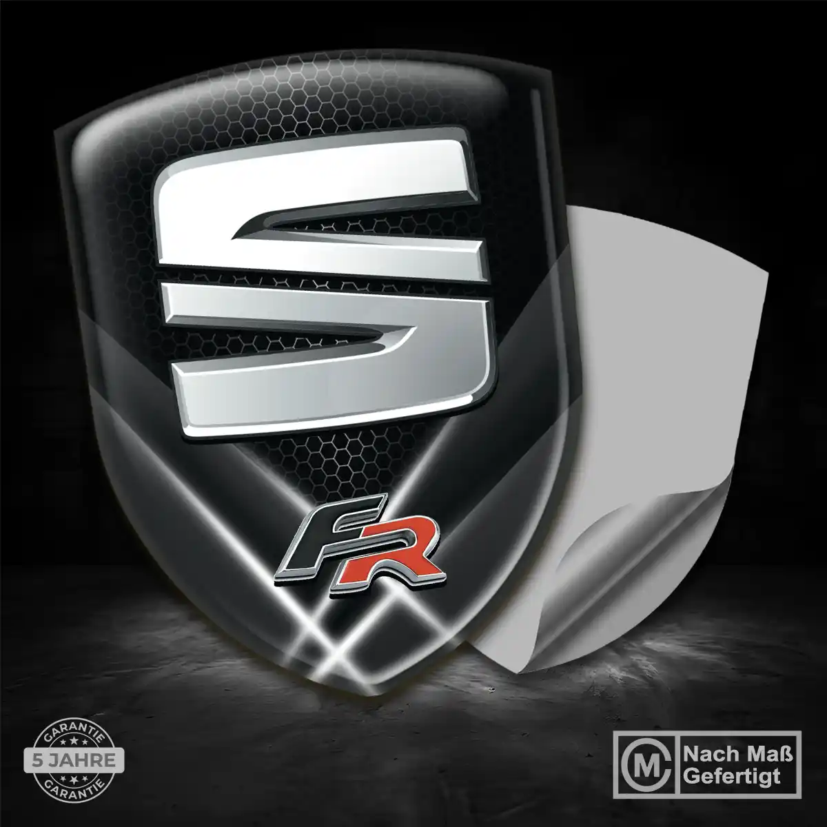 Seat Aufkleber Emblem Wappen Stilvolles Design
