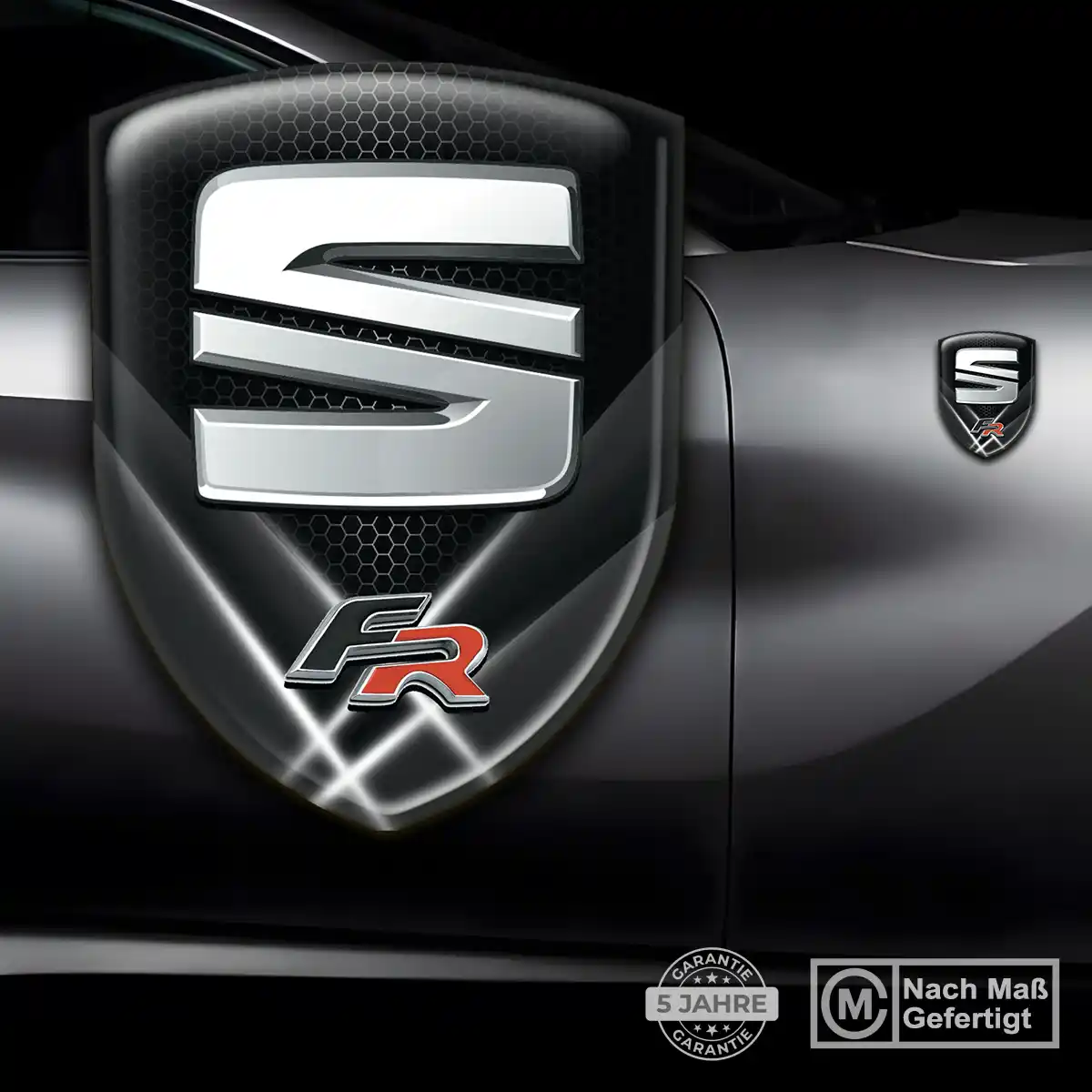 Seat Aufkleber Emblem Wappen Stilvolles Design