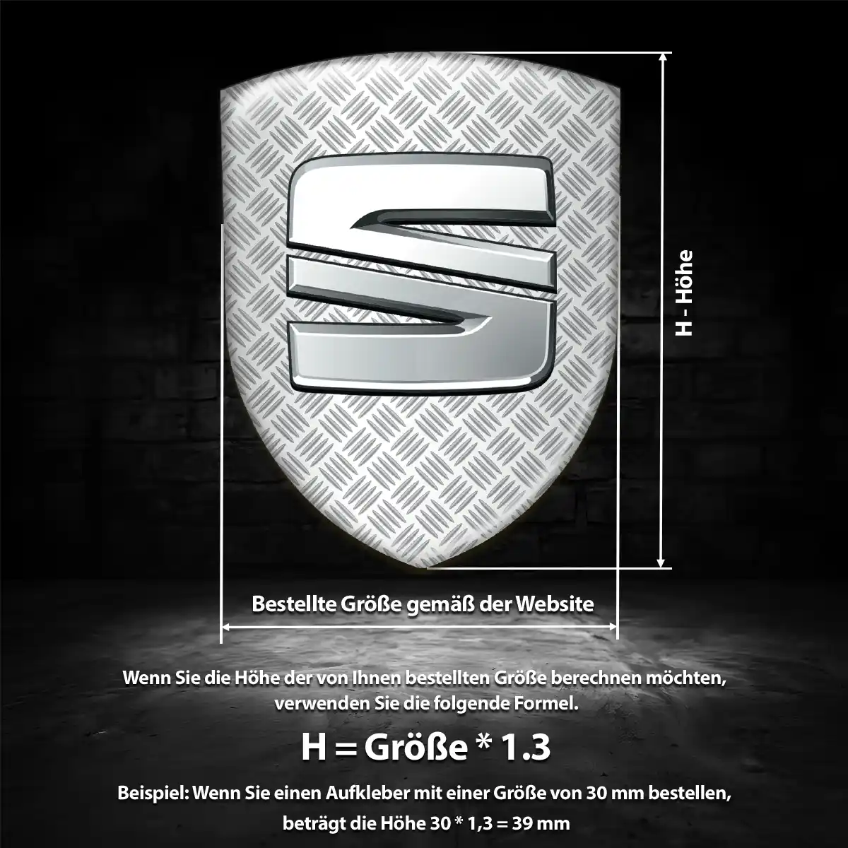 Seat Aufkleber Embleme Silikon Auto Limitierte Auflage