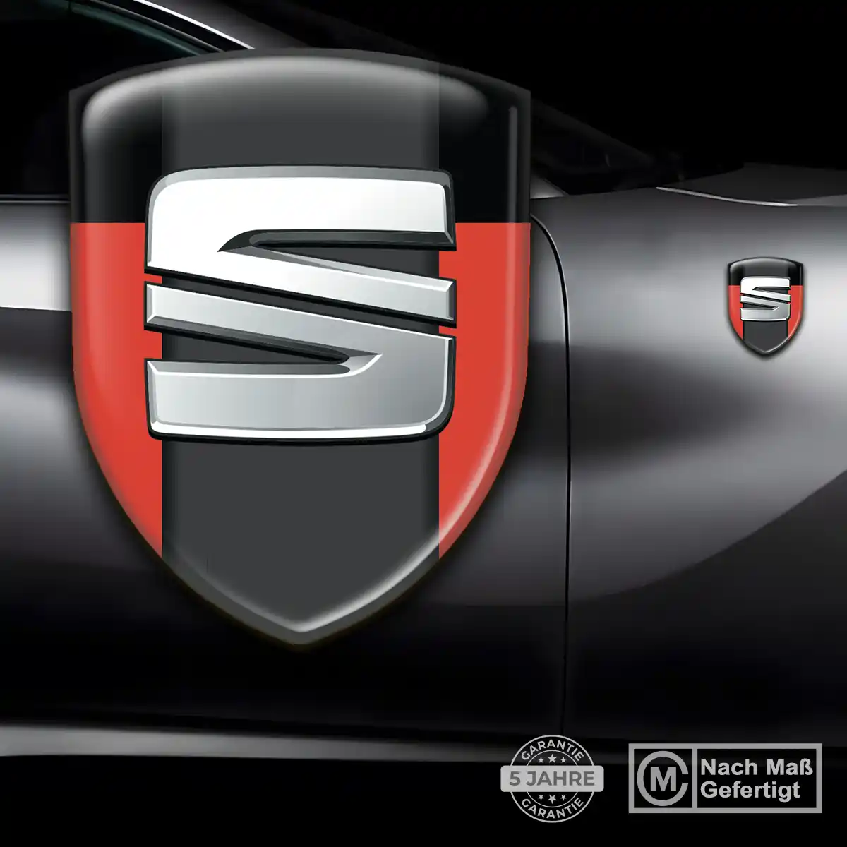 Seat Aufkleber Embleme Silikon Auto Premium-Edition