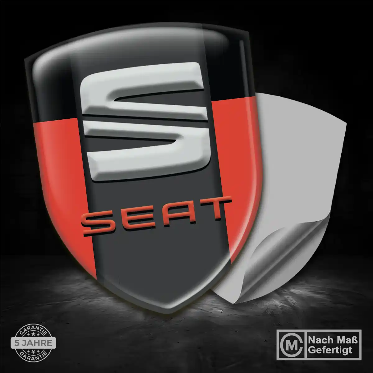 Seat Aufkleber Embleme Silikon Auto Stilvolles Design