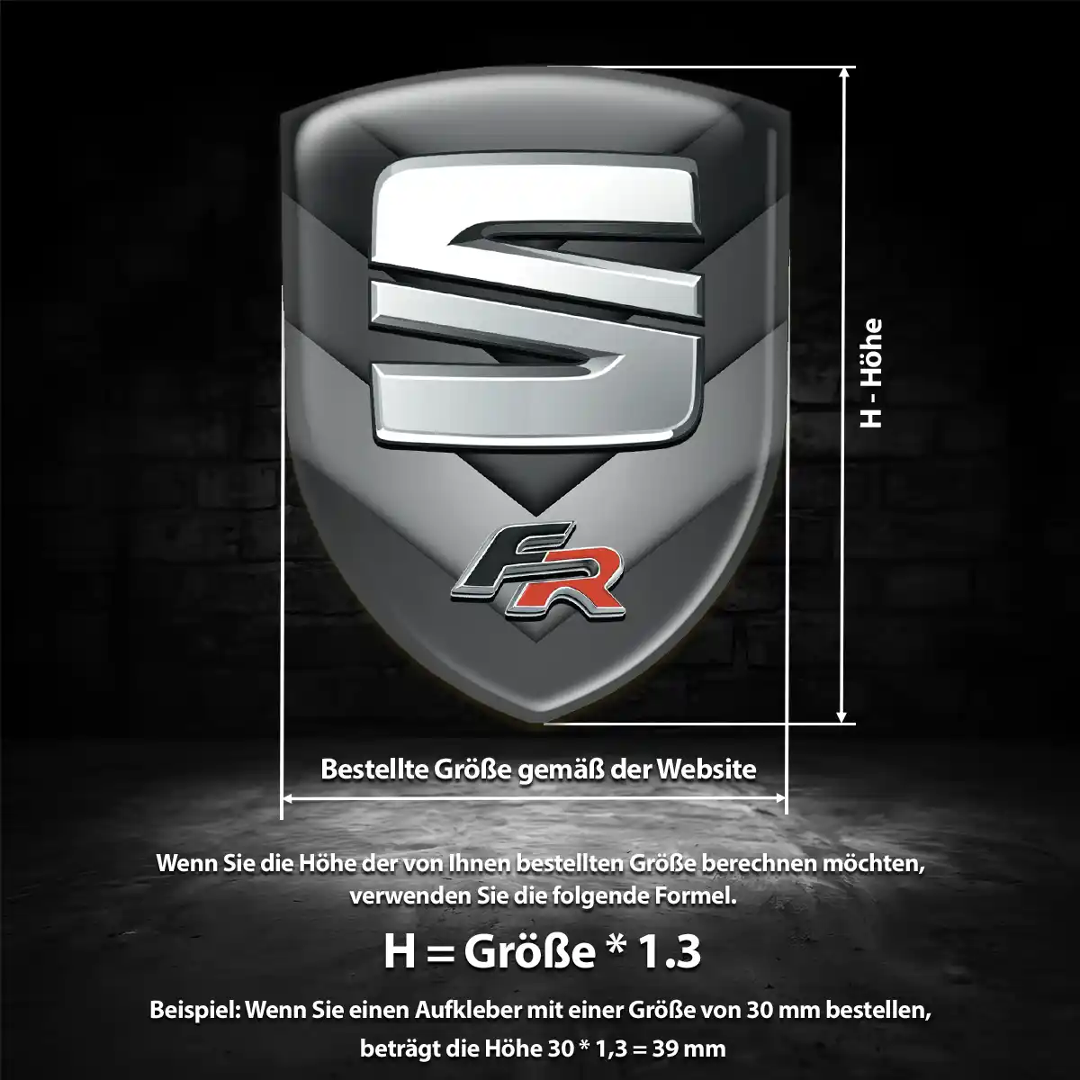 Seat Aufkleber Silikon Embleme Auto Limitierte Auflage