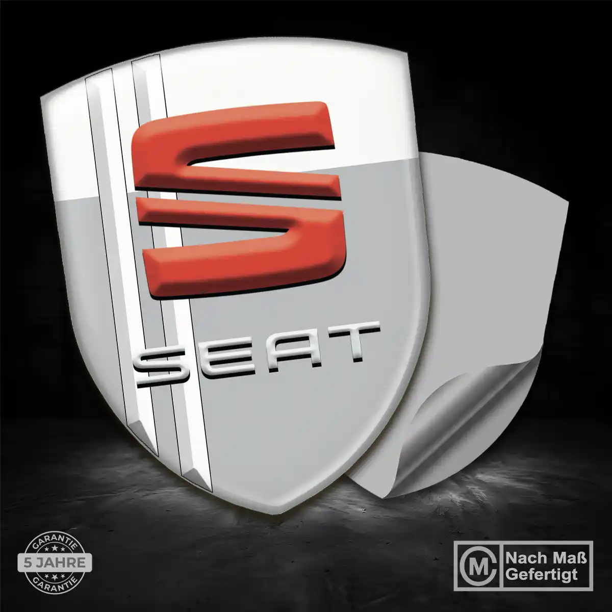 Seat Aufkleber Silikon Embleme Auto Stilvolles Design