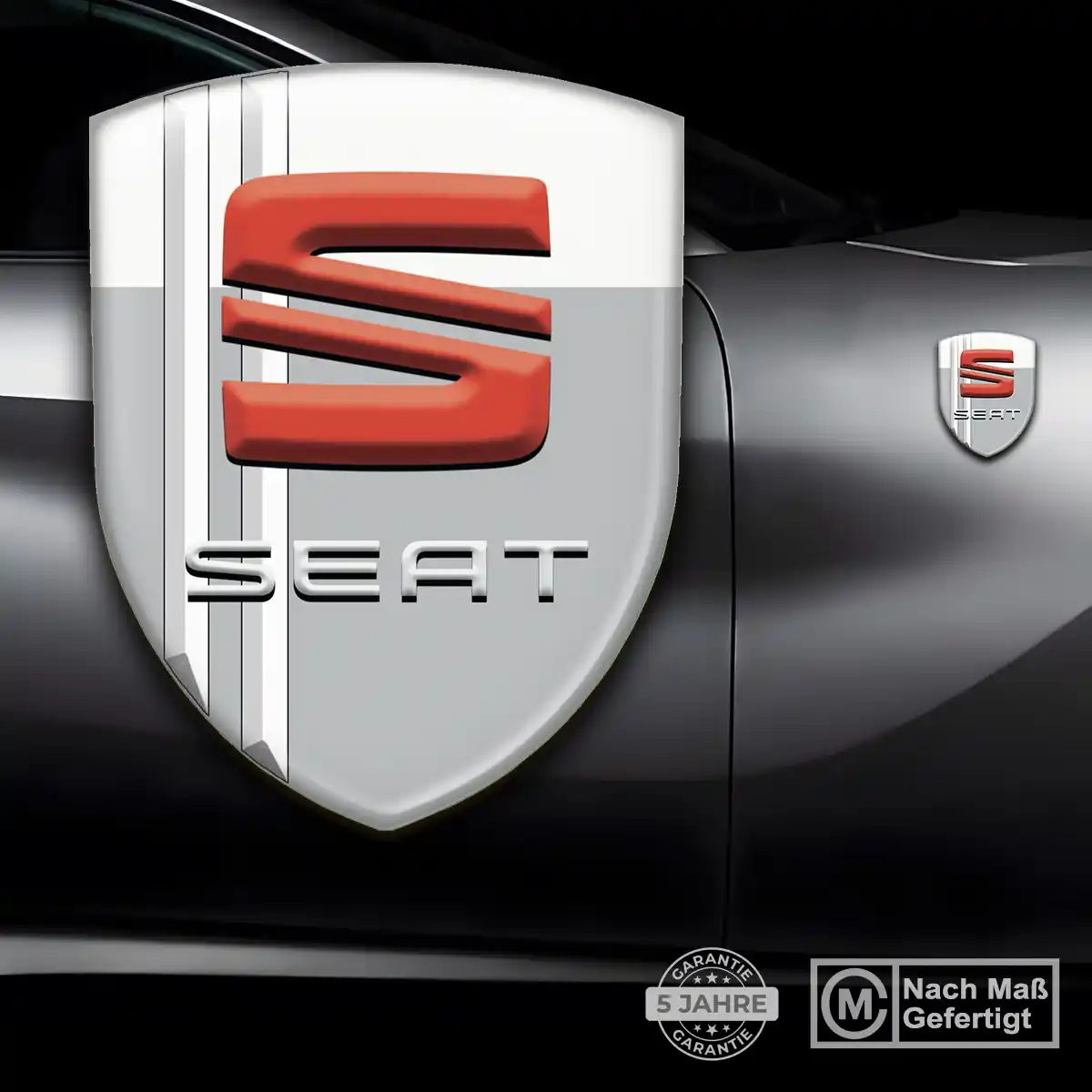 Seat Aufkleber Silikon Embleme Auto Stilvolles Design