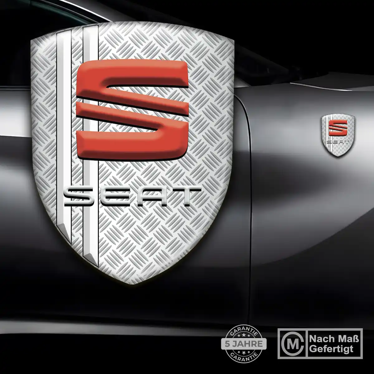 Seat Aufkleber Wappen Auto Premium-Edition