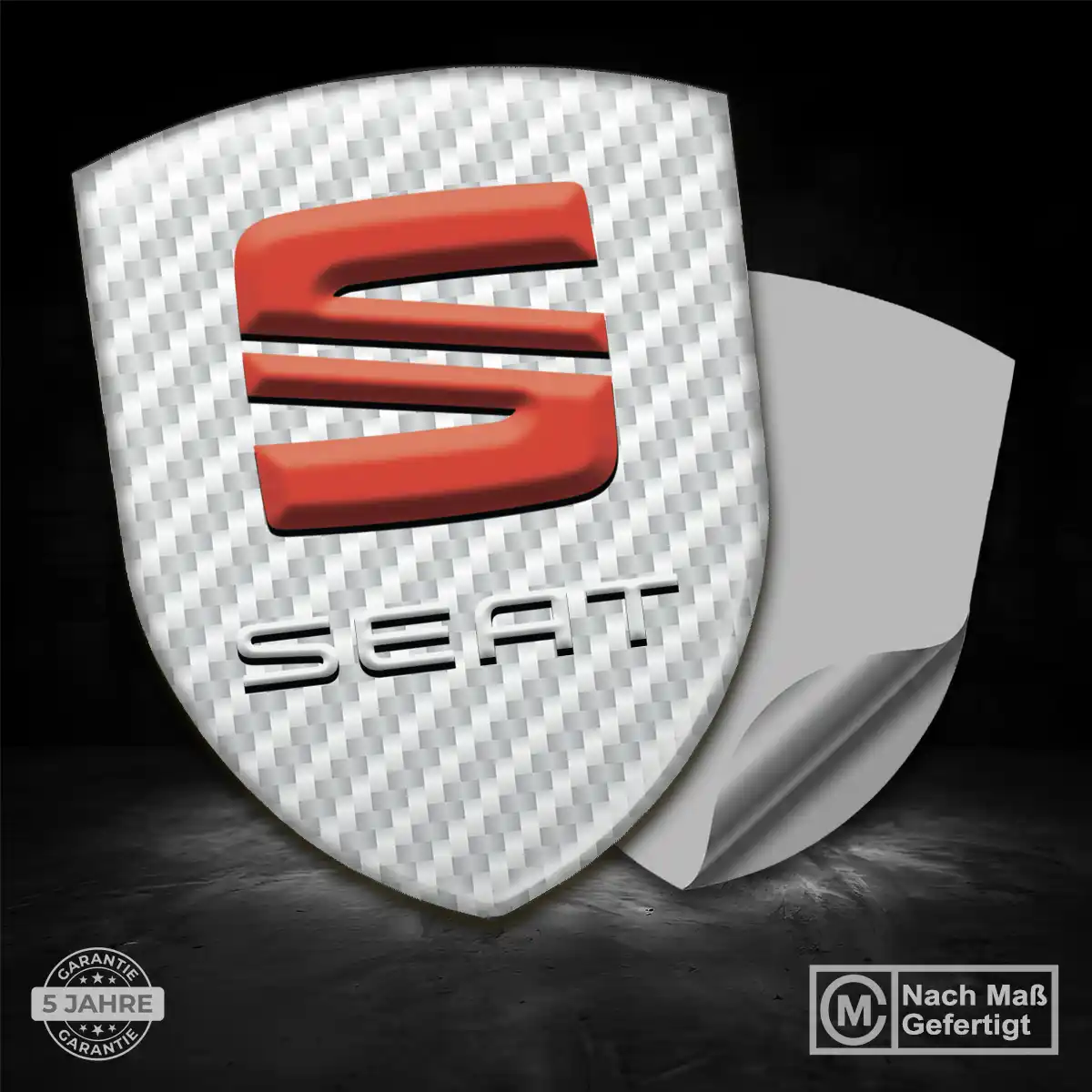 Seat Aufkleber Wappen Emblem Auto Stilvolles Design