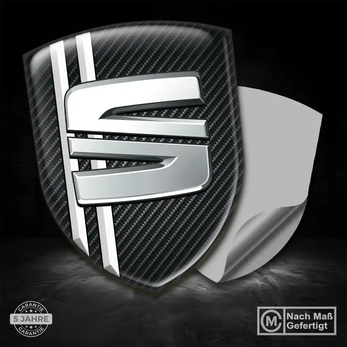 Seat Aufkleber Wappen Emblem Stilvolles Design