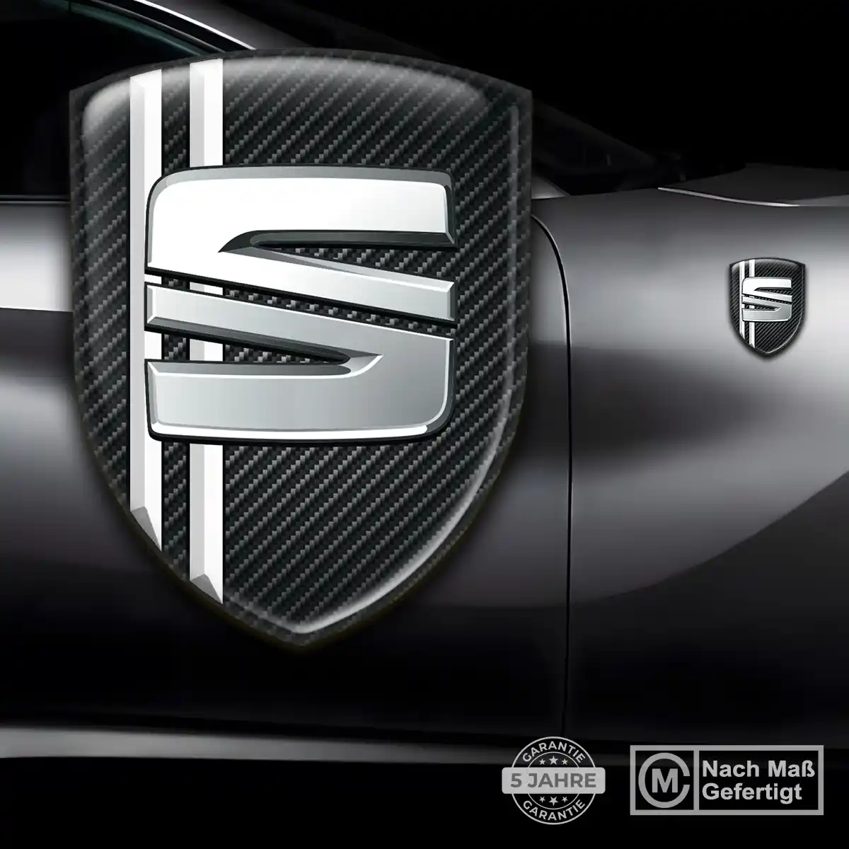 Seat Aufkleber Wappen Emblem Stilvolles Design