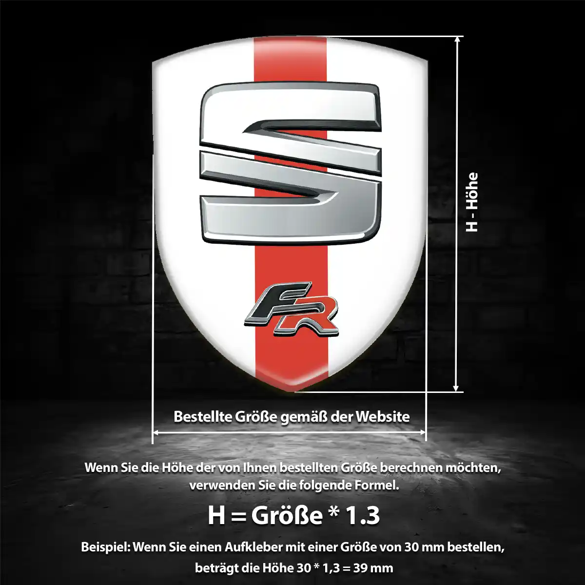 Seat Emblem Aufkleber Auto Stilvolles Design