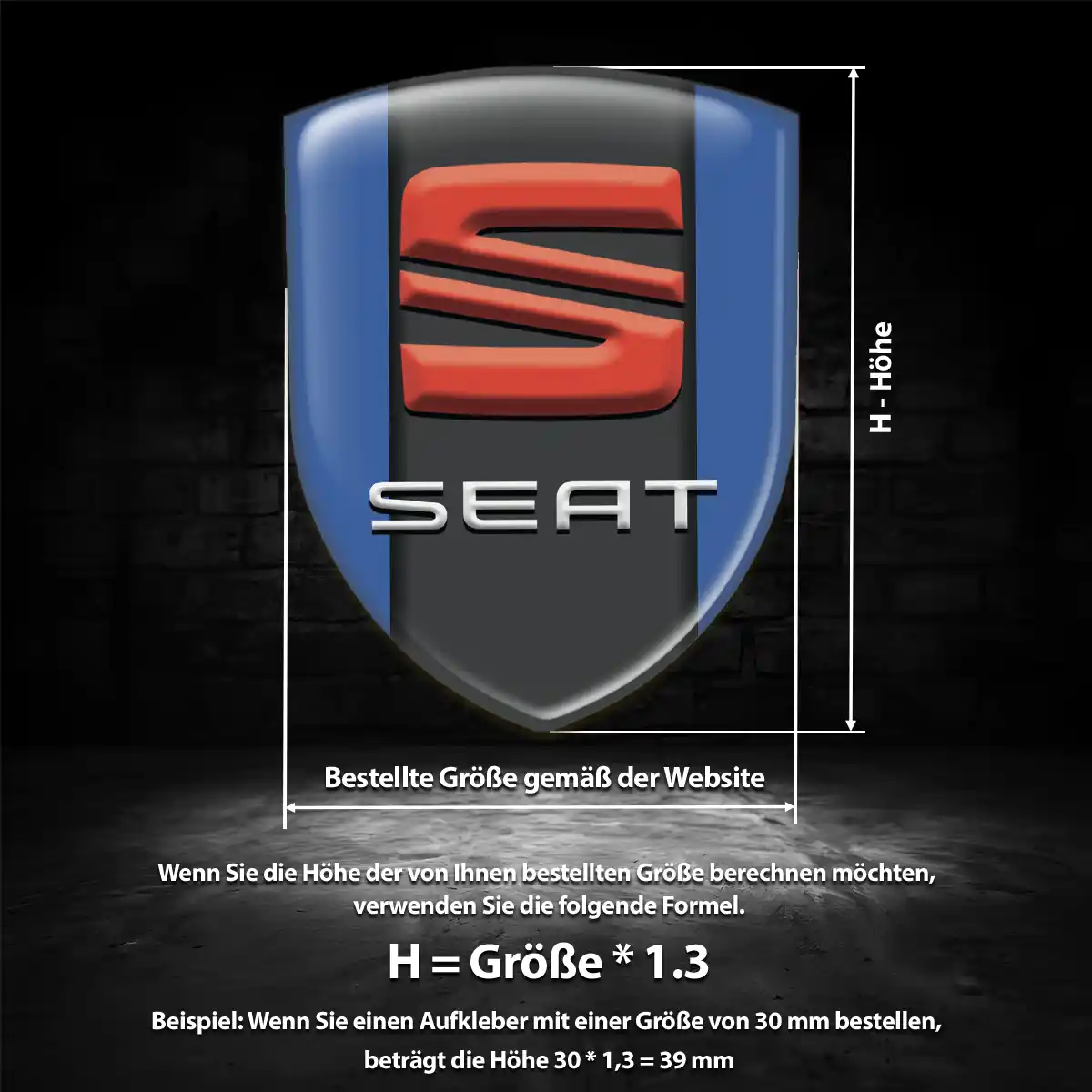 Seat Emblem Aufkleber Limitierte Auflage