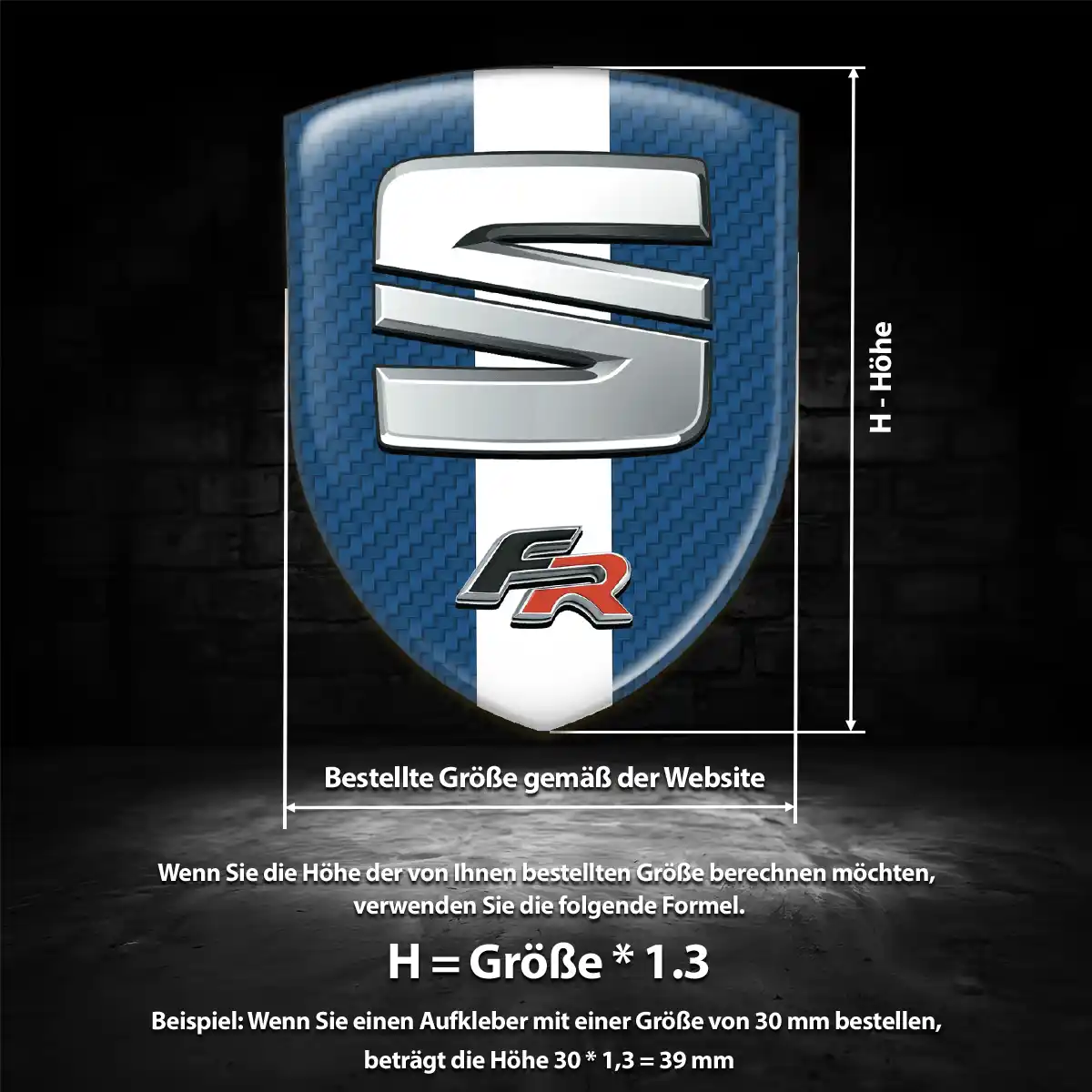 Seat Emblem Aufkleber Stilvolles Design