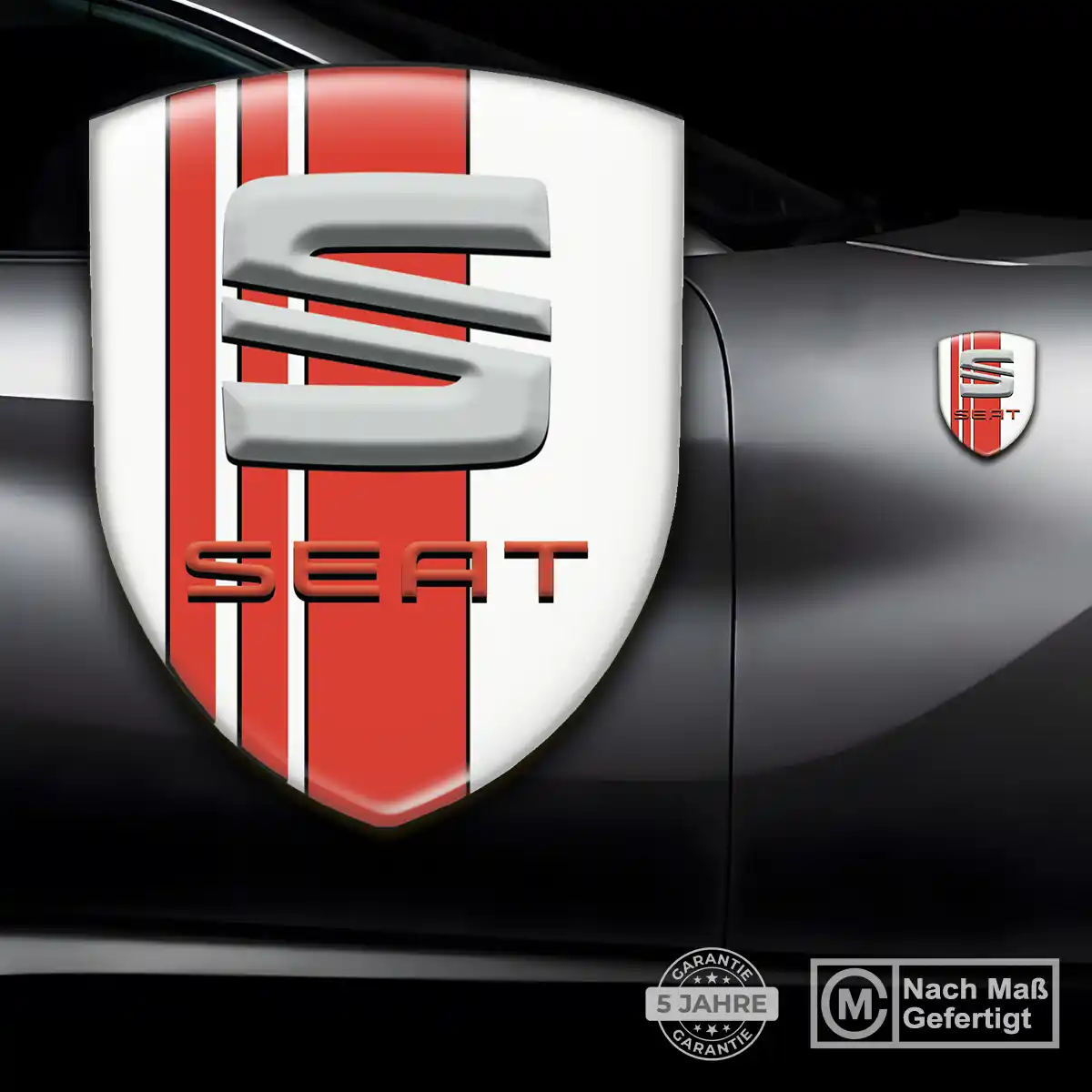 Seat Emblem Wappen Aufkleber Auto Premium-Edition