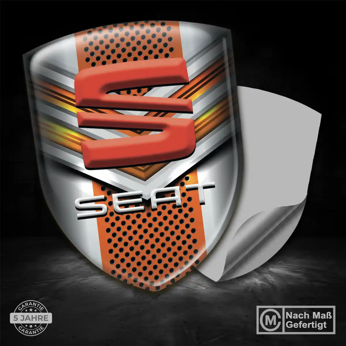 Seat Emblem Wappen Aufkleber Auto Premiumqualität