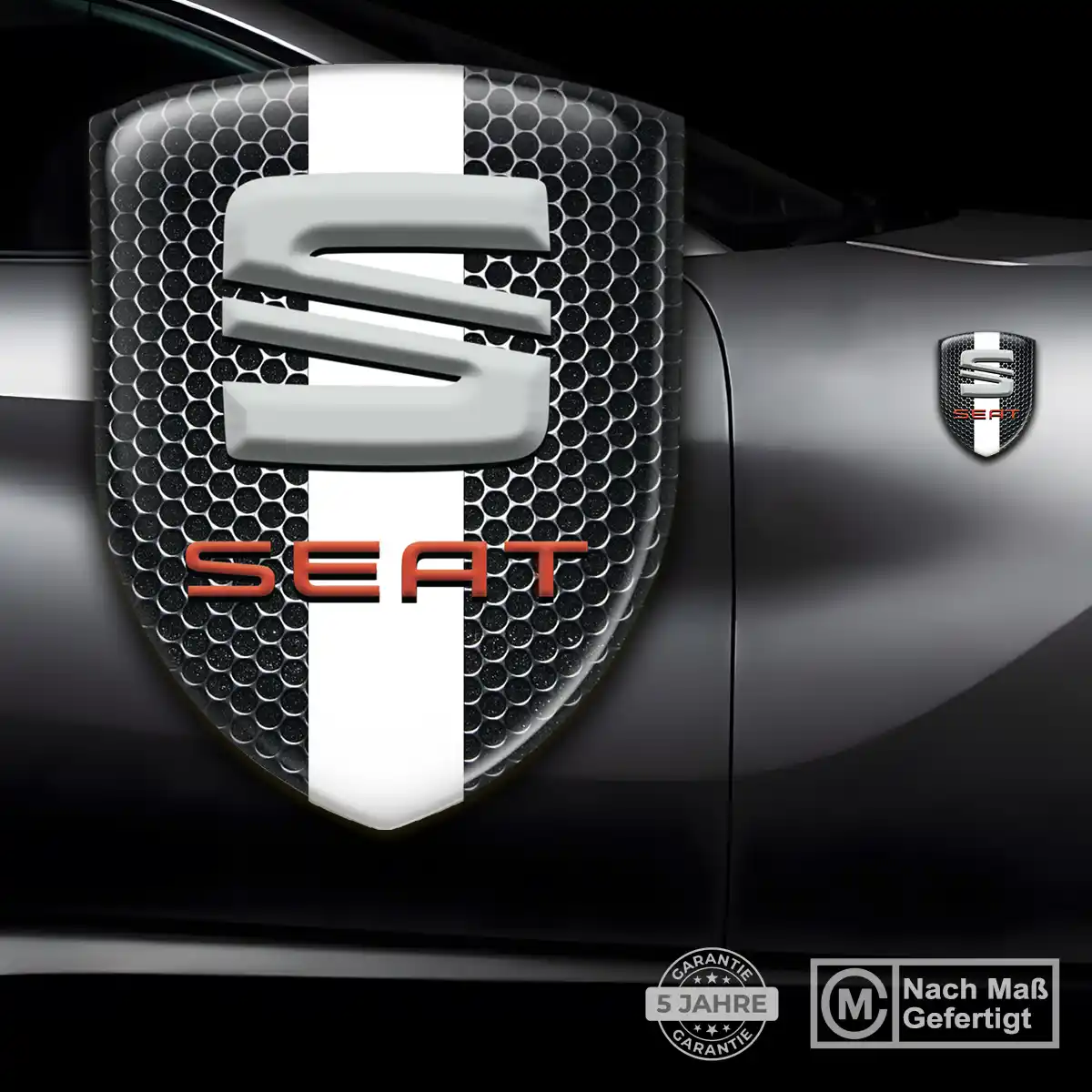Seat Emblem Wappen Aufkleber Premiumqualität