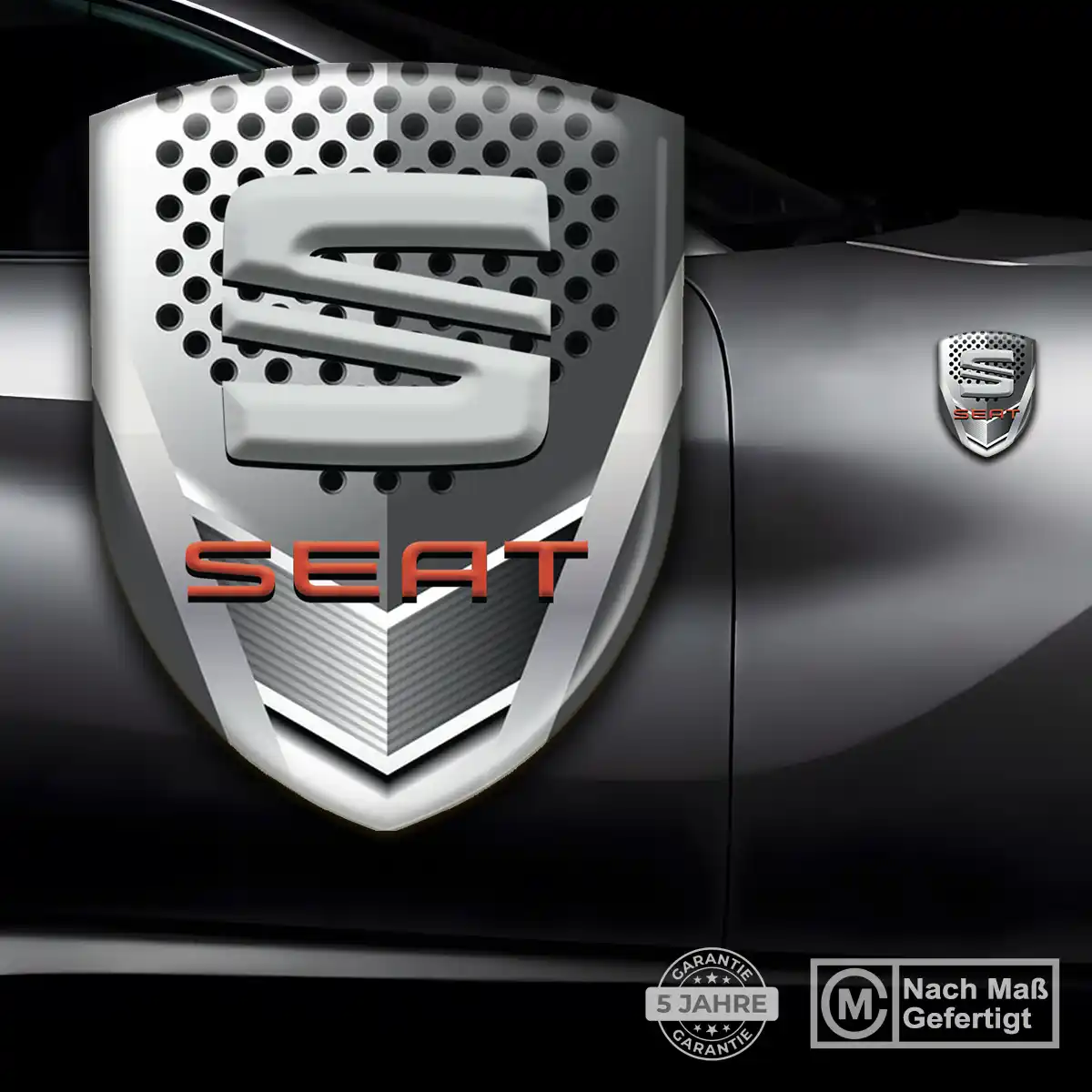 Seat Emblem Wappen Auto Premium-Edition