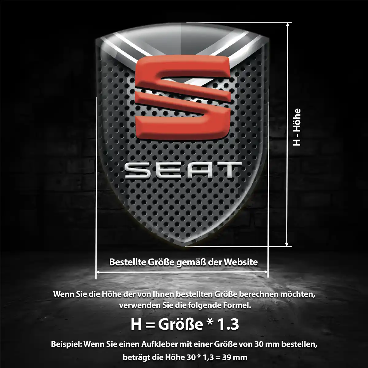 Seat Emblem Wappen Premium-Edition