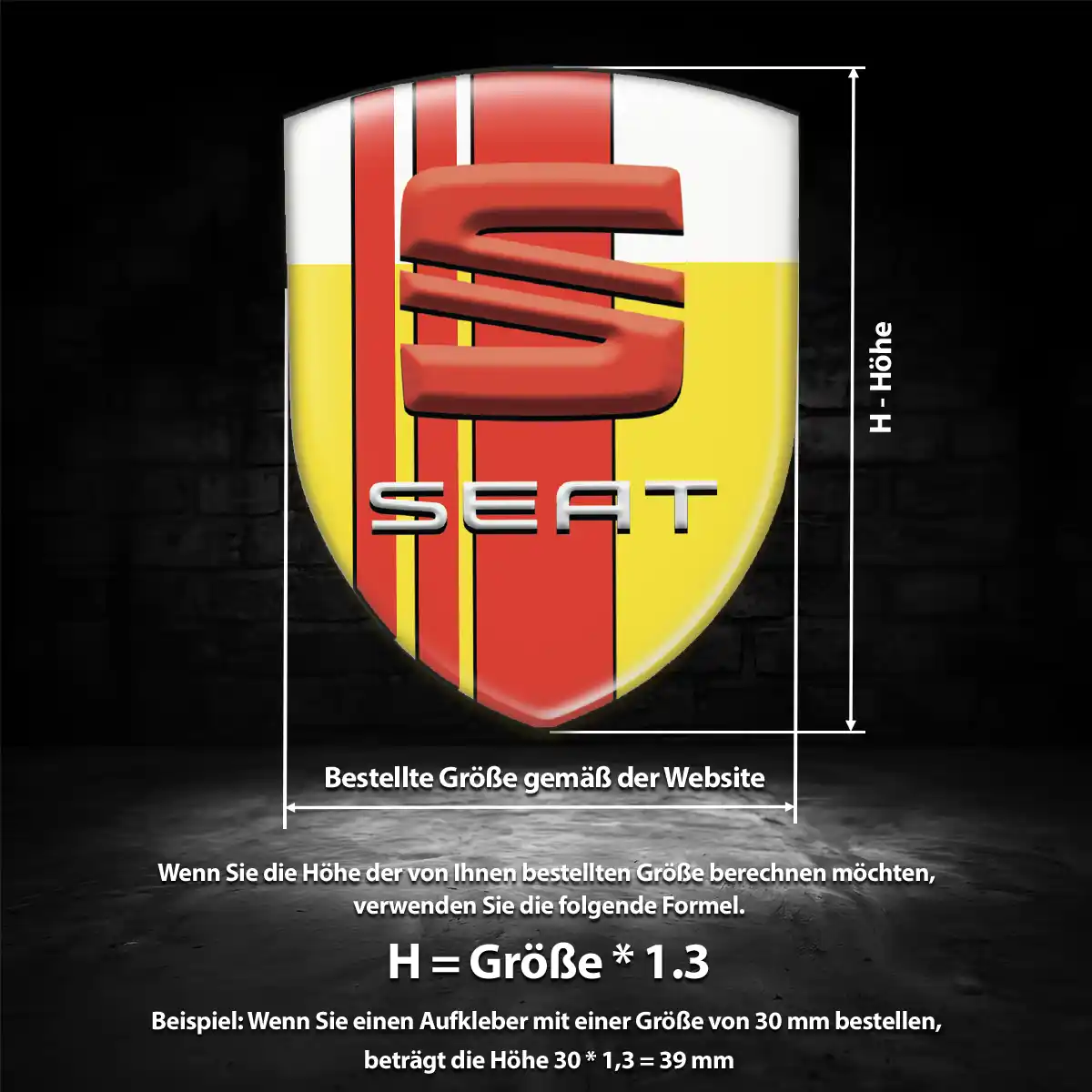 Seat Embleme Auto Limitierte Auflage