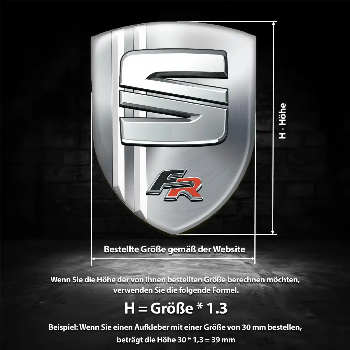 Seat Embleme Auto Premium-Edition