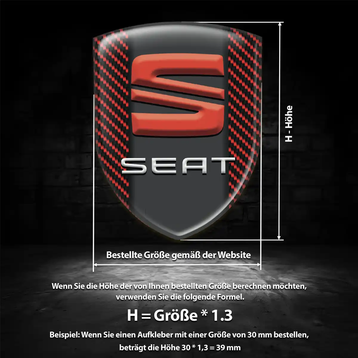 Seat Embleme Auto Premiumqualität
