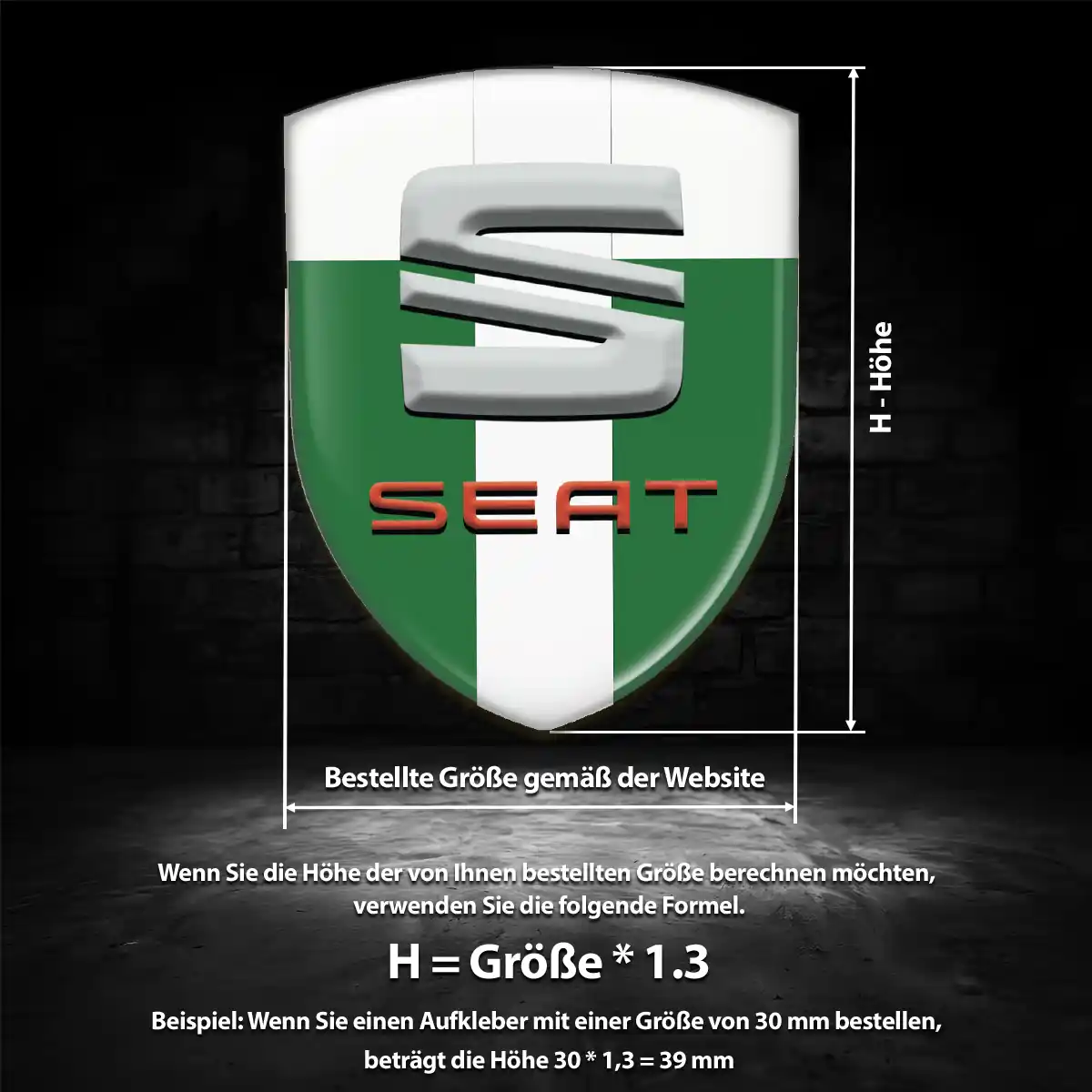 Seat Embleme Auto Stilvolles Design