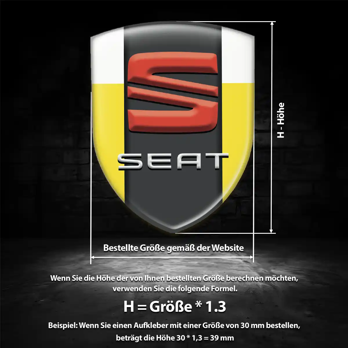 Seat Embleme Silikon Aufkleber Auto Limitierte Auflage