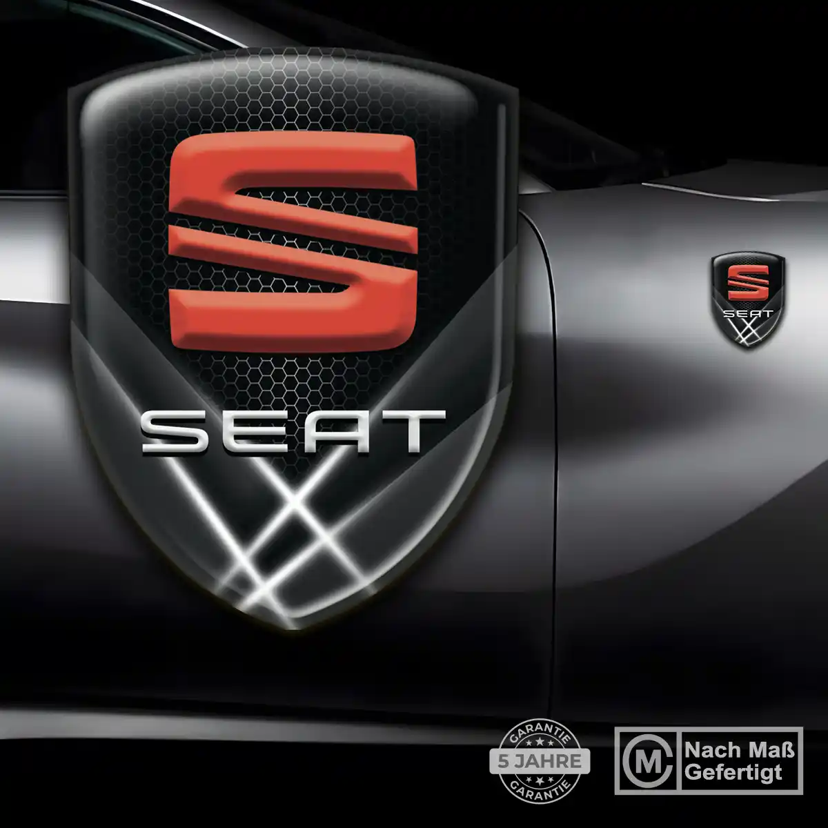 Seat Embleme Silikon Aufkleber Auto Premium-Edition