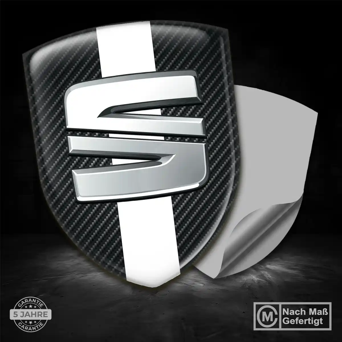 Seat Embleme Silikon Aufkleber Auto Stilvolles Design
