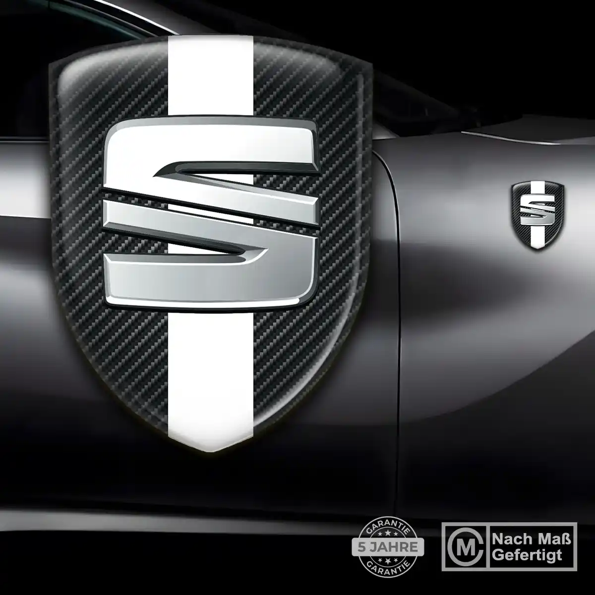 Seat Embleme Silikon Aufkleber Auto Stilvolles Design