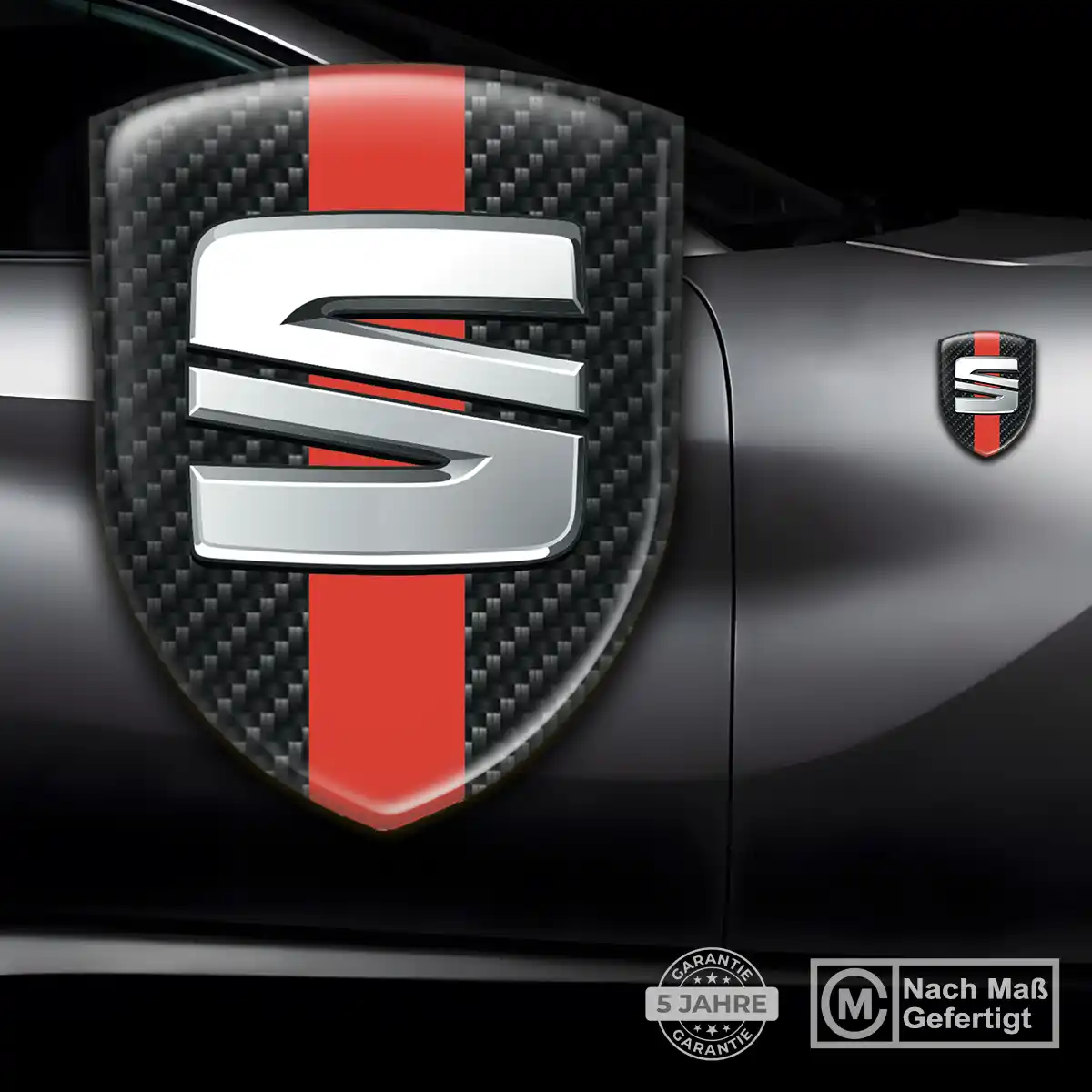 Seat Embleme Silikon Aufkleber Premiumqualität